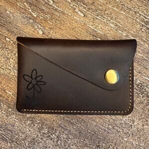 Genuine Leather Wallet  NEUTRAL BROWN Credit Card Holder Wallet NEW FAST SHIP